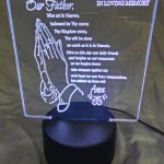 In Loving Memory LED light night
